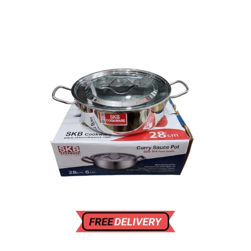 SKB 28CM Curry Sauce Pot Stainless Steel