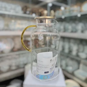 Deli Borosilicate 2.58 Ltr. Heat Resistant Jug With SS Lid