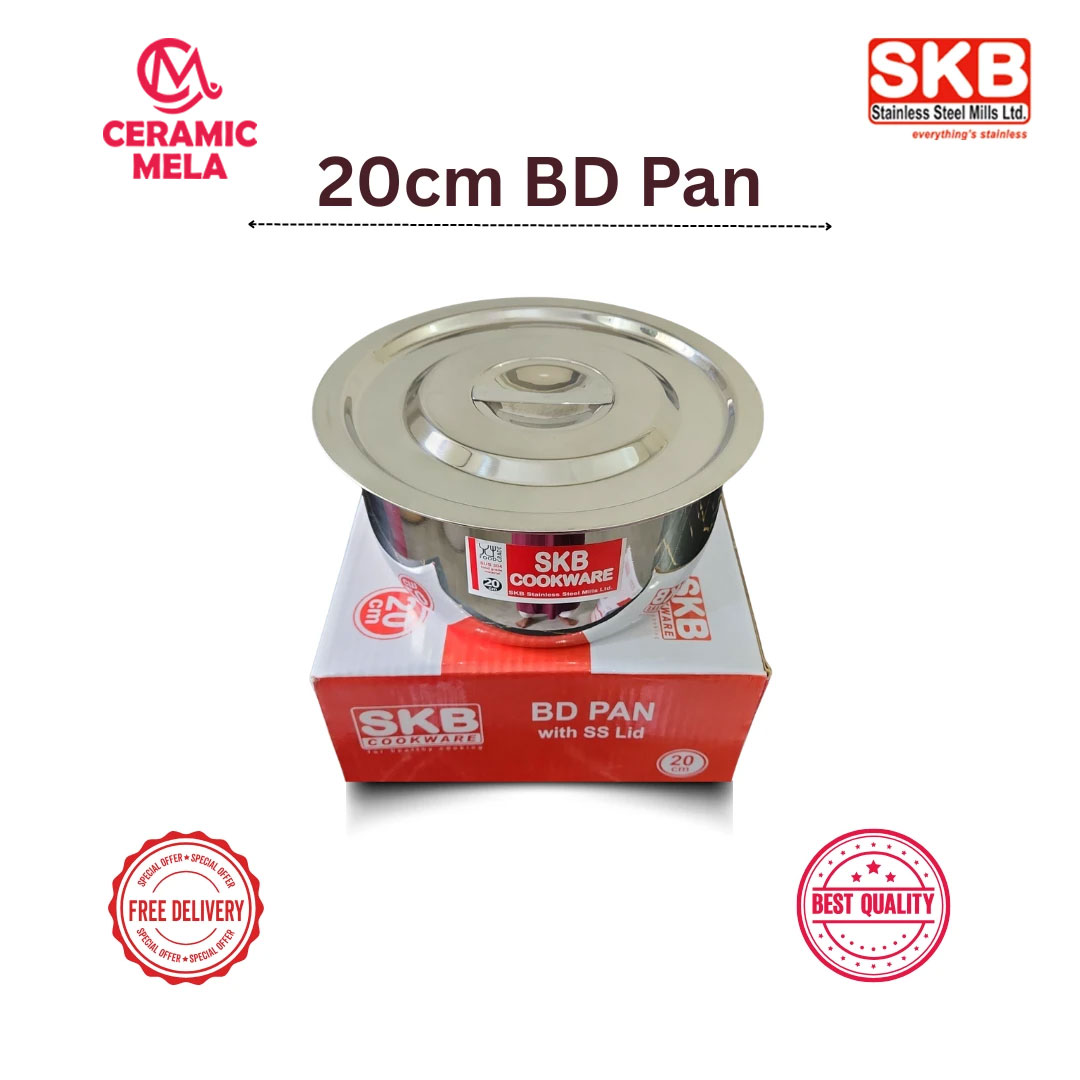 SKB 20CM Stainless Steel BD Pan Food Grade 304
