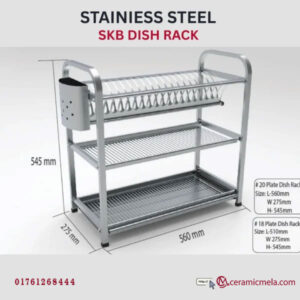 SKB 20 Plate Stainless Steel Dish Rack