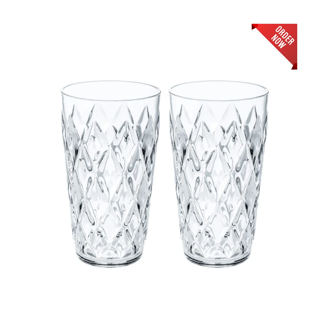 H&S 6 Pcs Drinking Water Glass Set C09G