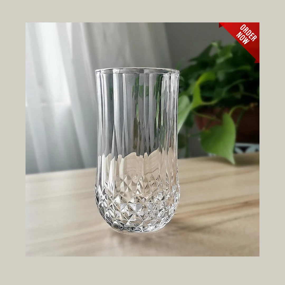 H&S 6 Pcs Diamond Drinking Glass Set