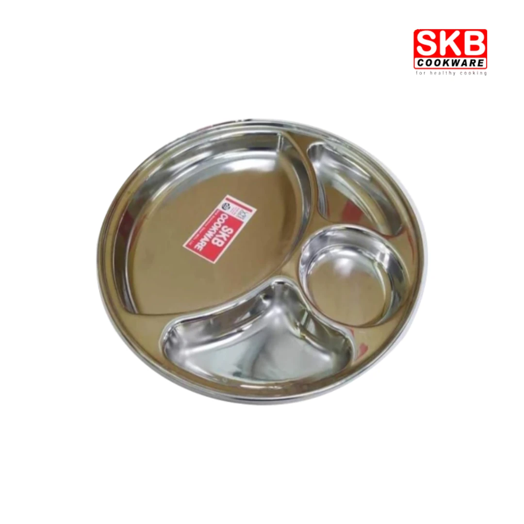 SKB 28CM Stainless Steel Compartment Plate 304 Good Grade - Image 2