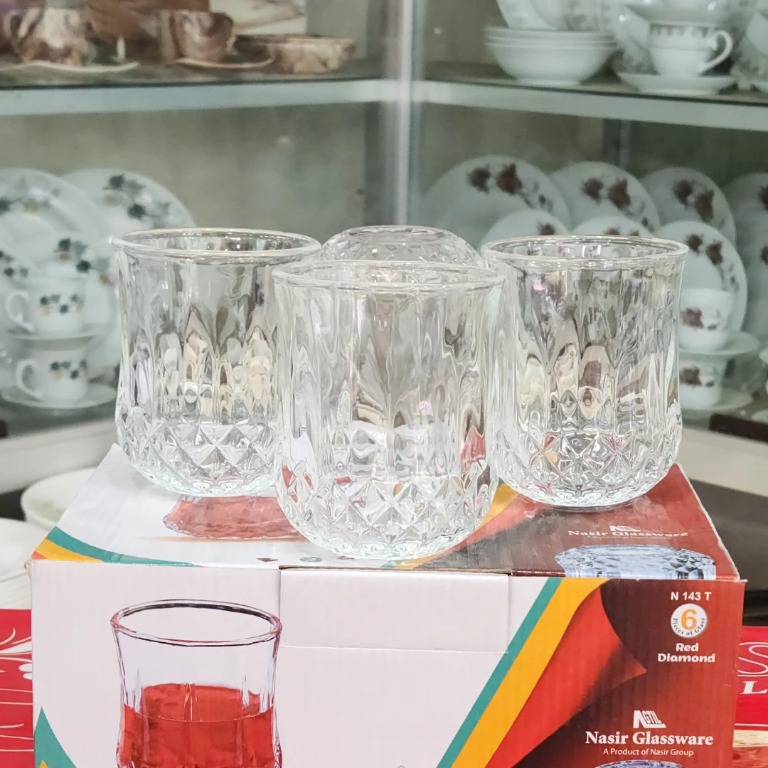 Nasir 6 Pcs Diamond Small Glass N143T - Image 2