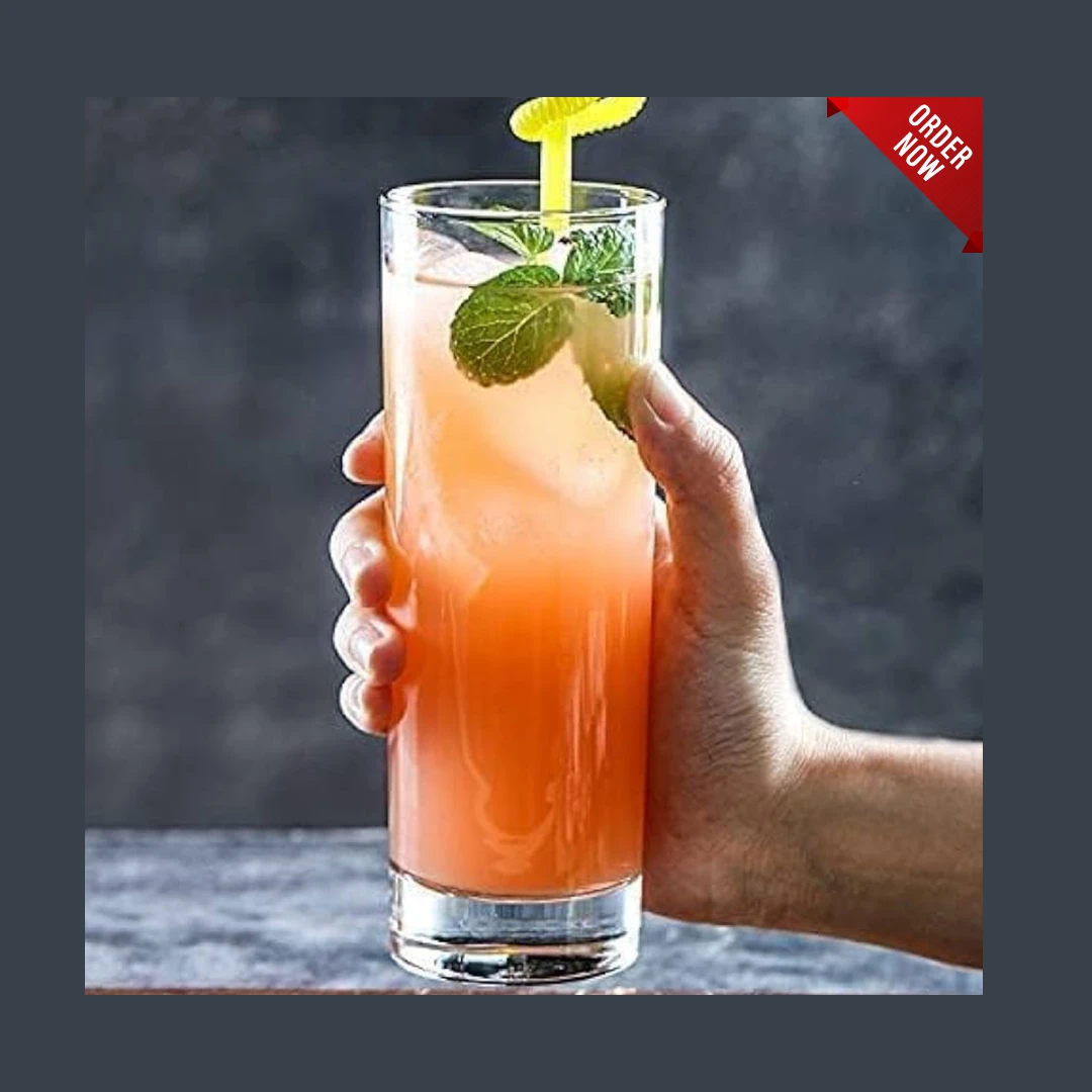 H&S 6 Pcs Pipe Glass Set C13G - Image 2