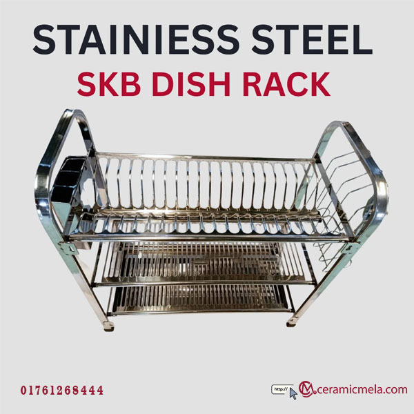 SKB 20 Plate Stainless Steel Dish Rack - Image 3