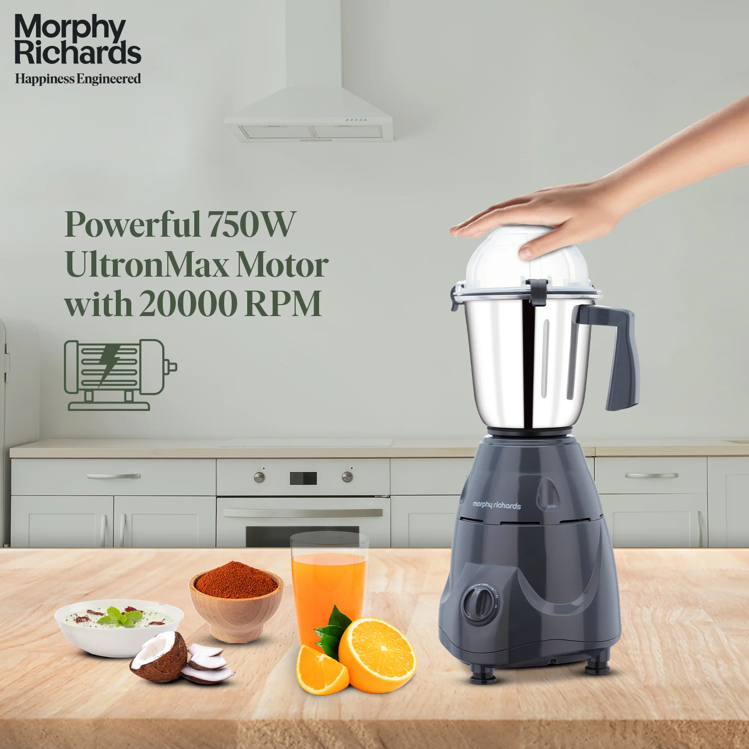 Morphy Richards Icon Superb DLX 750W Mixer Grinder - Image 3