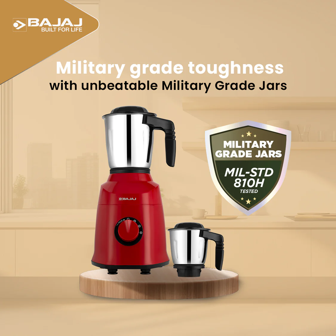 Bajaj Military Series REX 750 4 Jar Mixer Grinder - Image 7