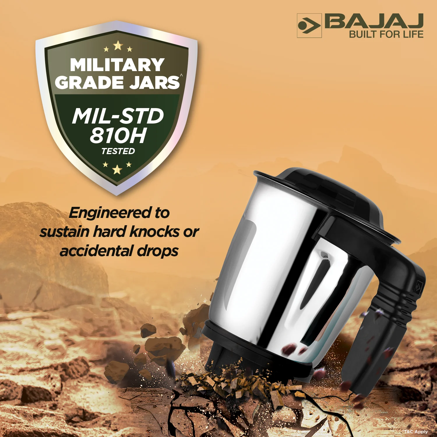 Bajaj Military Series Finesse 750W Mixer Grinder - Image 6