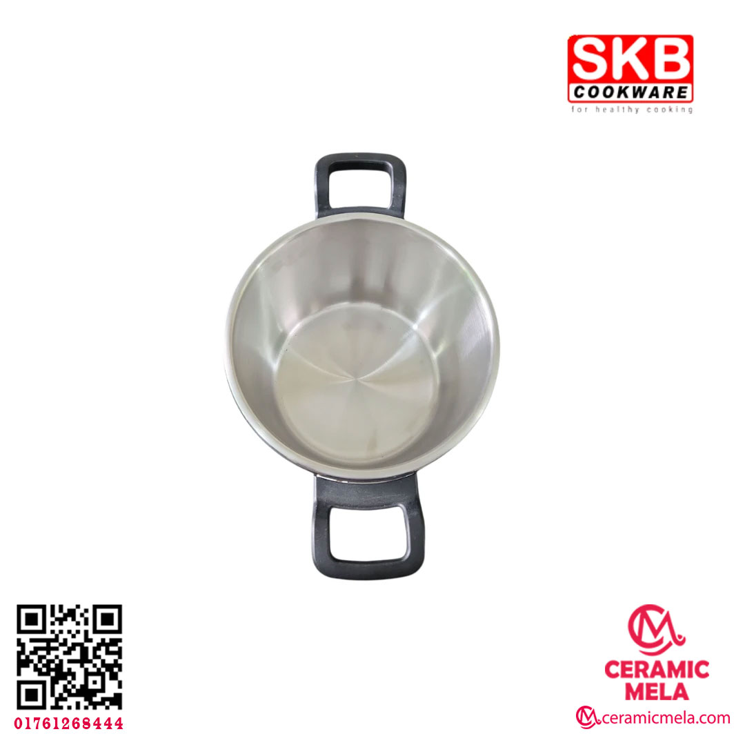 SKB 5 Ltr Stainless Steel Pressure Cooker Food Grade 304 (Whistle System) - Image 4