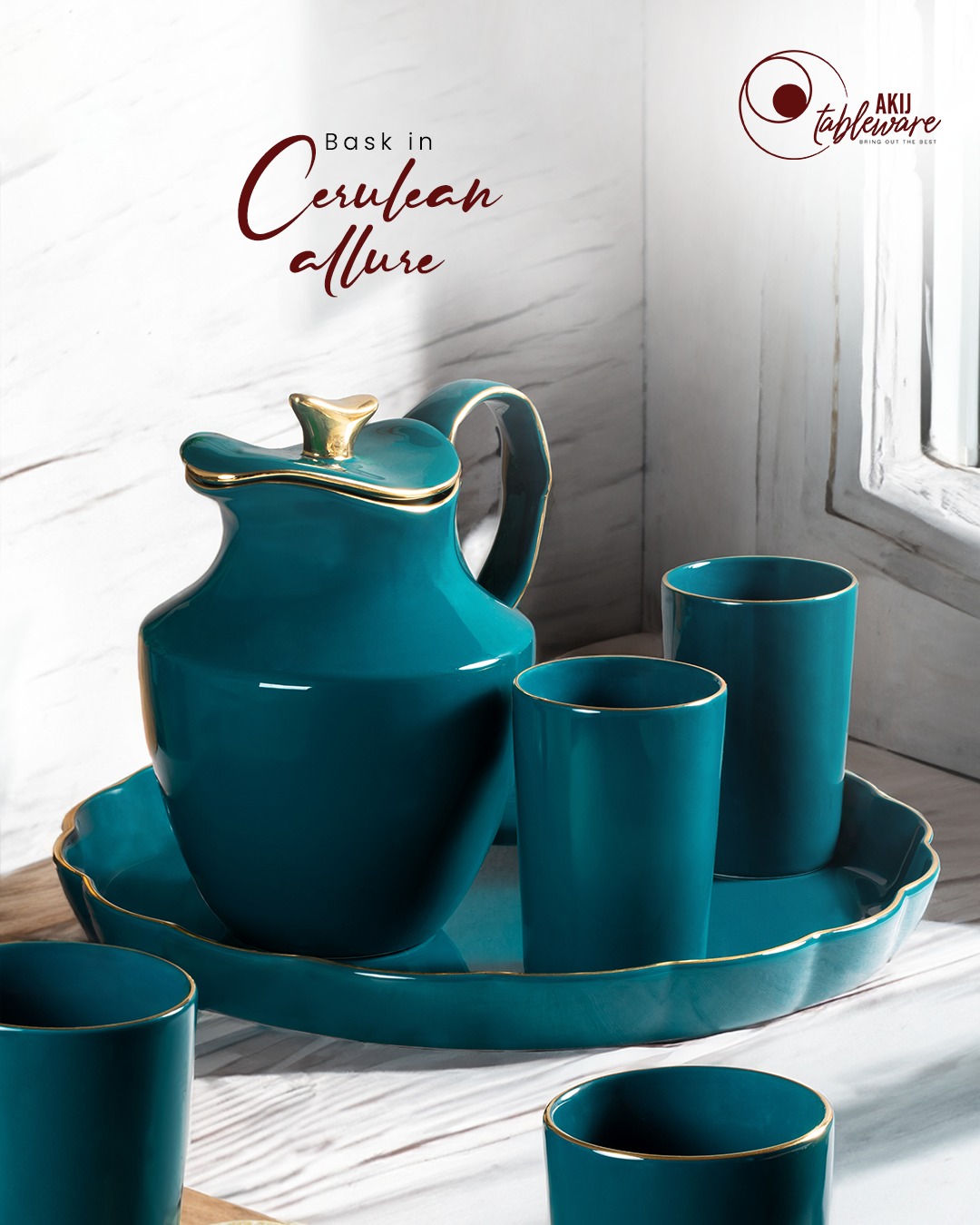 Ceramic 8 pcs Jug set - Image 3