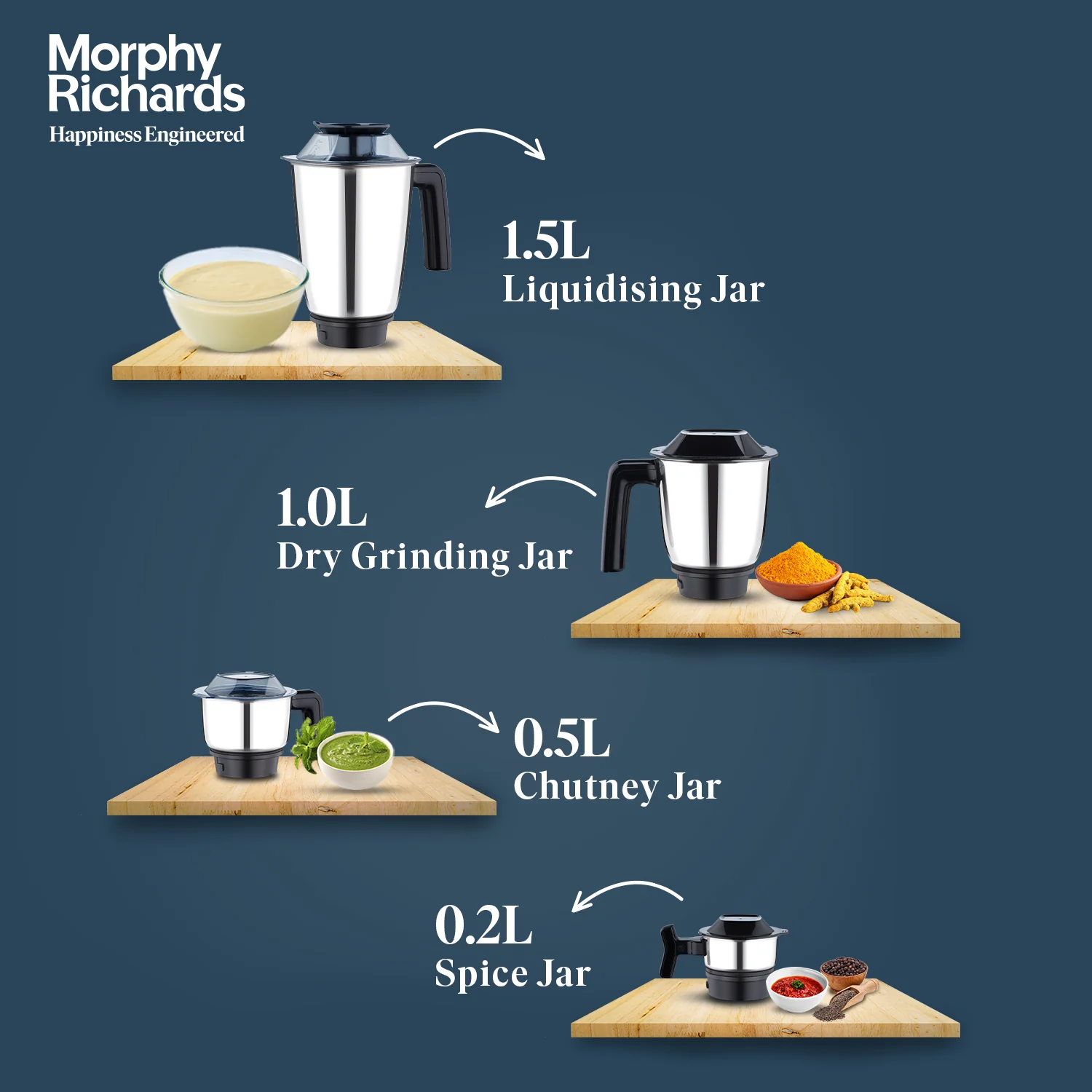 Morphy Richards GrindPro Maxx 1000W Mixer Grinder - Image 5
