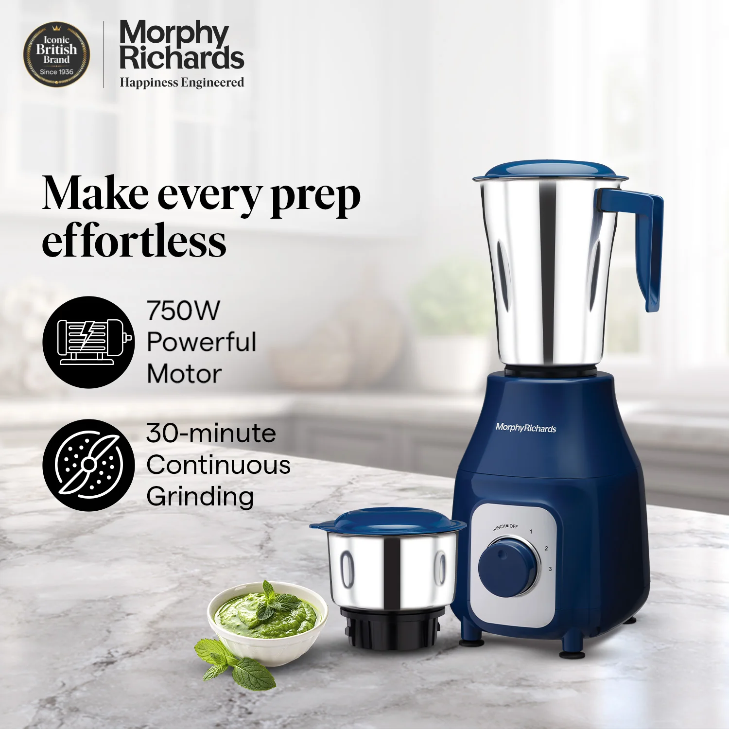Morphy Richards Tetra Blend 750W Mixer Grinder - Image 5