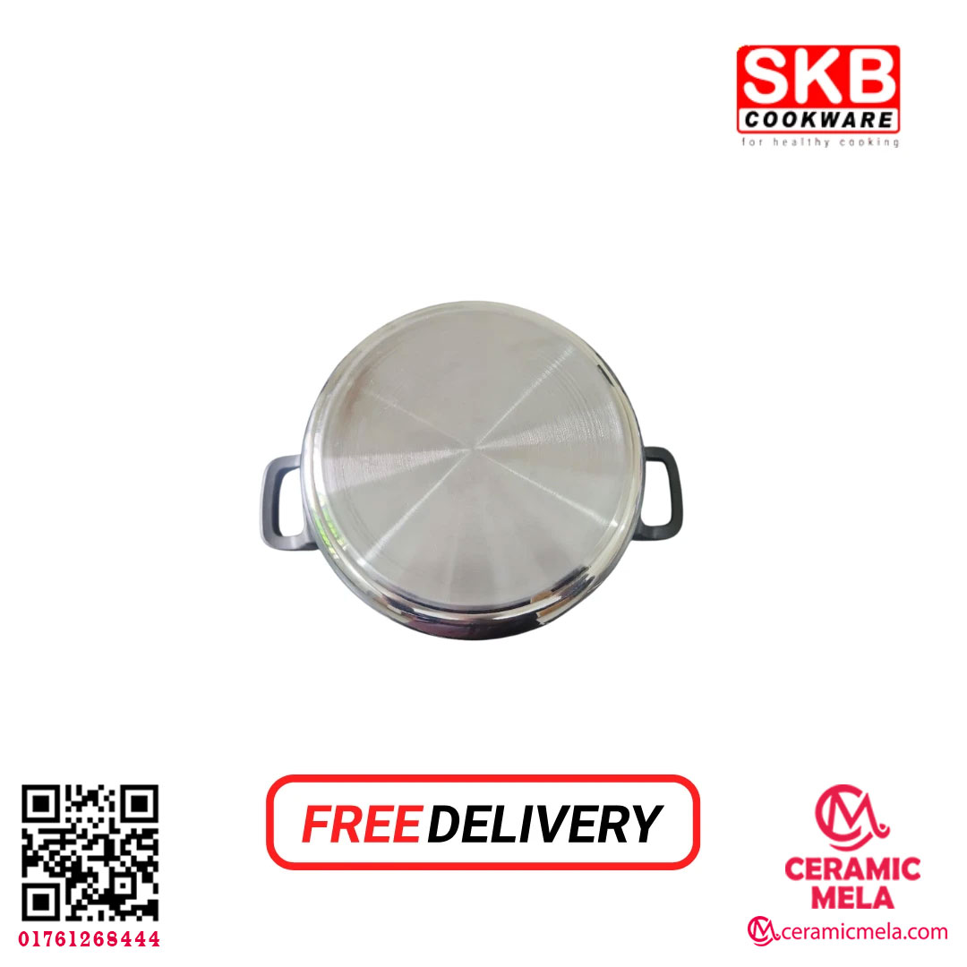 SKB 3 Ltr Stainless Steel Pressure Cooker Food Grade 304 (Whistle System) - Image 4