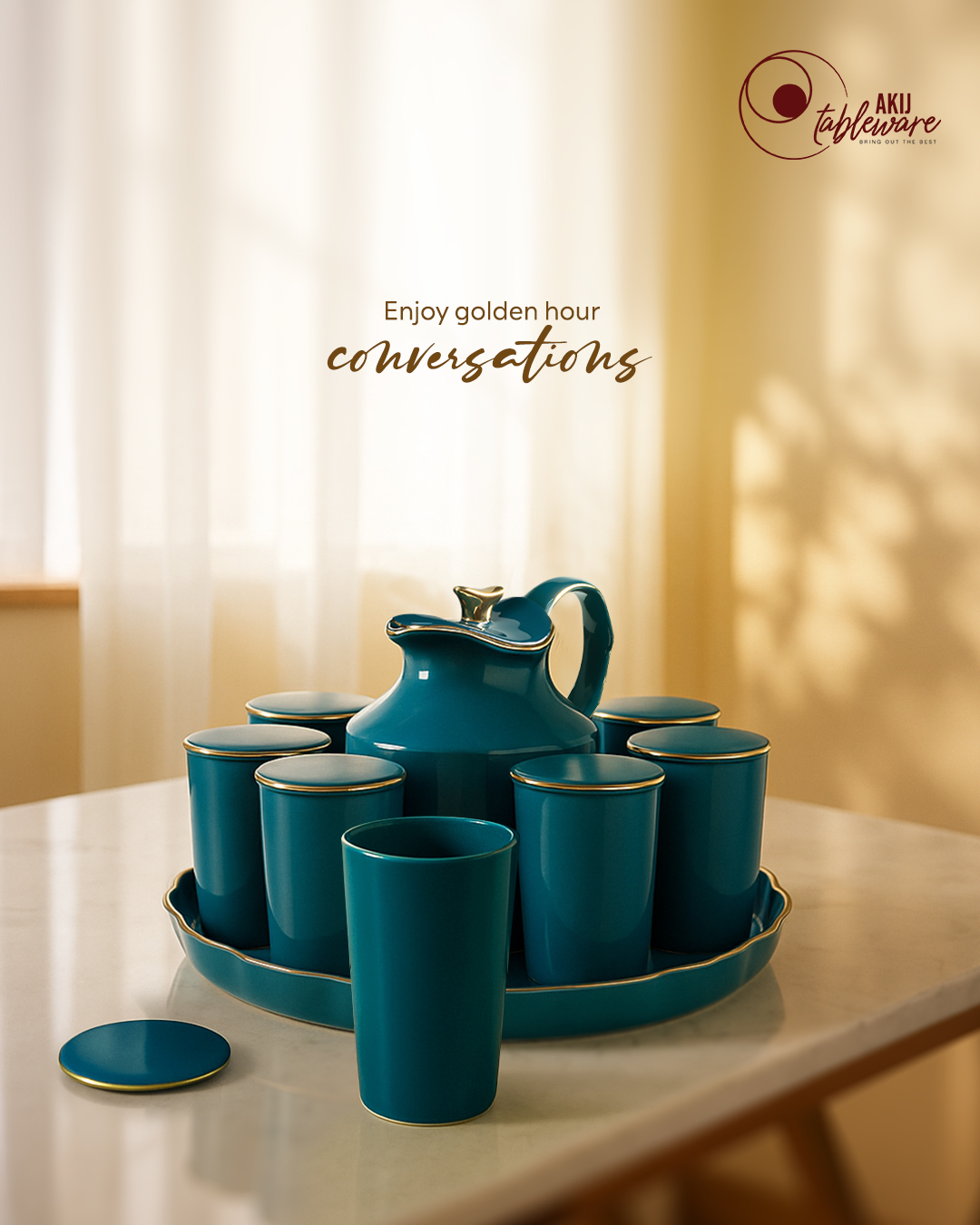 Ceramic 8 pcs Jug set