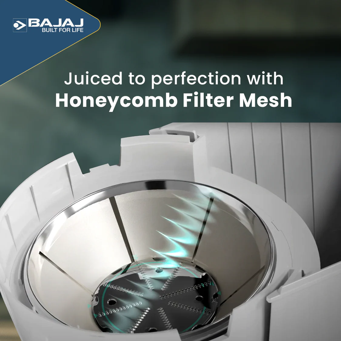 Bajaj Ninja Series Power Blend 2 Jar 1000W Juicer Mixer Grinder - Image 2