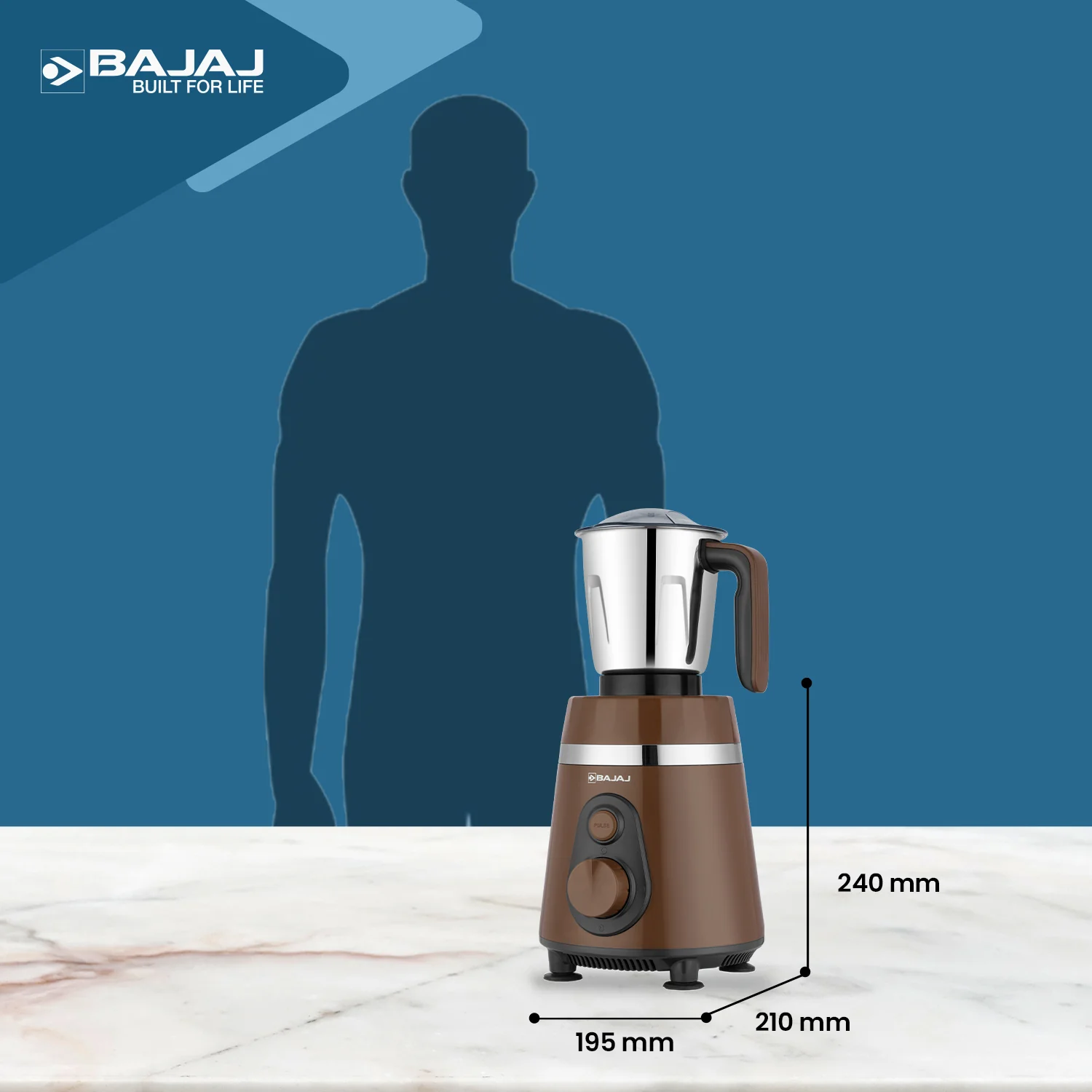 Bajaj Ninja Series Power Grind 1000W Mixer Grinder - Image 5