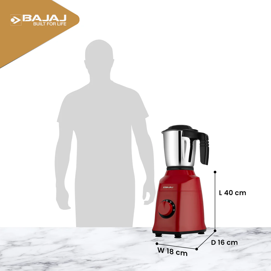 Bajaj Military Series REX 750 4 Jar Mixer Grinder - Image 3