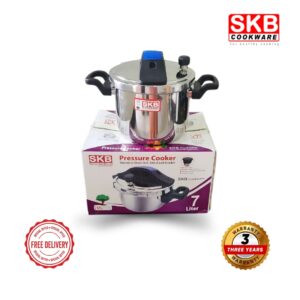 SKB 7 Ltr Stainless Steel Pressure Cooker Food Grade 304 (Whistle System)