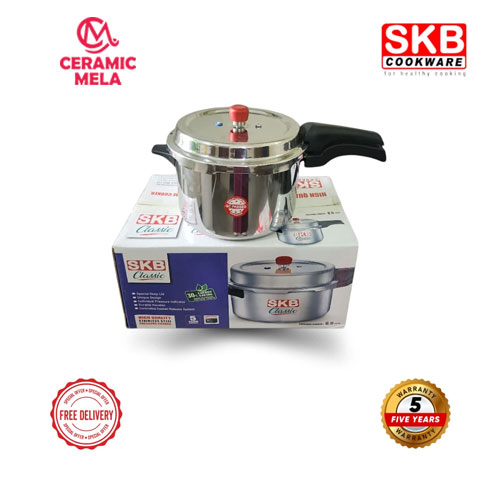 SKB 6.5 Ltr Stainless Steel Classic Pressure Cooker