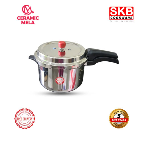 SKB 6.5 Ltr Stainless Steel Classic Pressure Cooker - Image 2