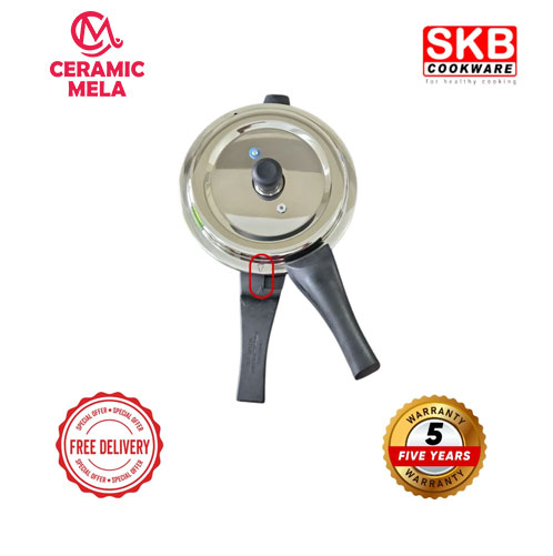 SKB 5.5 Ltr Stainless Steel Classic Pressure Cooker - Image 3