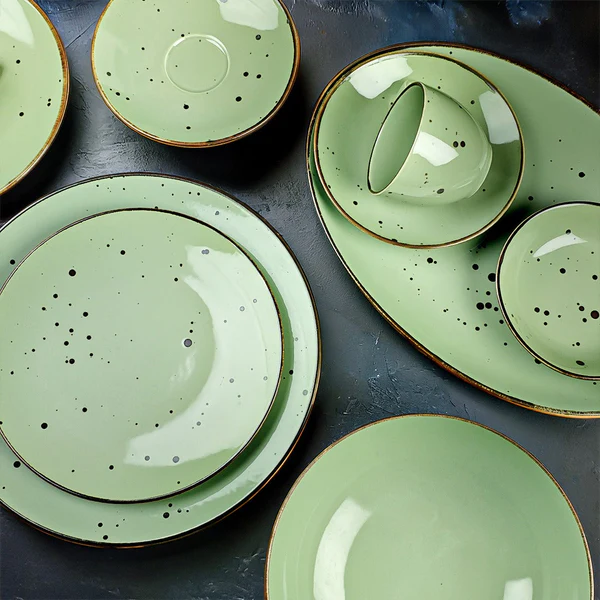 New Sigma Green - Exclusive 32 Pieces Dinner Set - Image 3