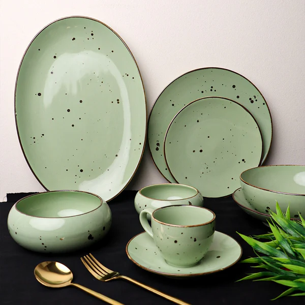 New Sigma Green - Exclusive 32 Pieces Dinner Set - Image 4