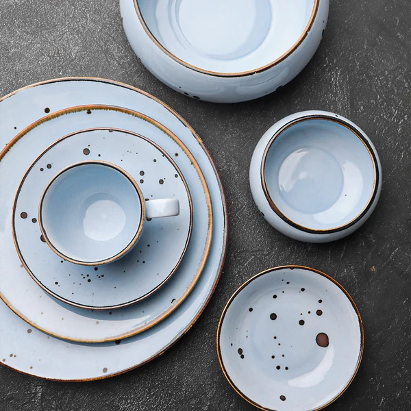 Sigma Sky - Sky Blue 32 Pieces Dinner Set - Image 3