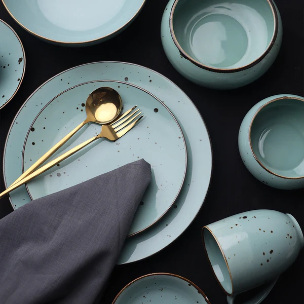 Sigma Sky - Sky Blue 32 Pieces Dinner Set - Image 4