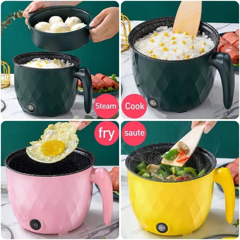 Multi -Mini -Electric Rice Cooker Cooking 1.8 L. Non-Stick Cooker - Image 2